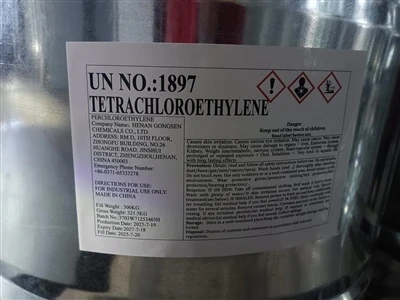 En 20'FCl perkloretilen je bil odposlan v Mehiko 28. julija 2025